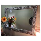 Textured Wooden Wall Mirror - 29'x42'