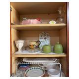 Assorted Cups, Serving Trays, Glassware, misc