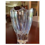 7.5”H Crystal Vase - chipped