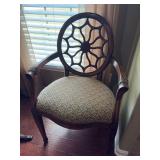 Fabric Bottom Arm Chair