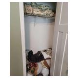 Assortment of Throw Pillows and Bed Linens