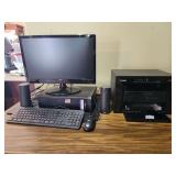 Dell CPU, ativa Monitor, Speakers, Keyboard, Mouse, and Canon ImageClass MF3010 Printer/Copier/Scanner