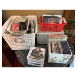 Assortment of CDs, DVDs, VHS