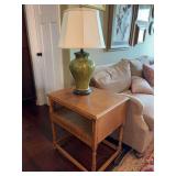 Table Lamp and Side Table - 24”D x 19”W x 27”H