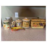 Assorted Canisters and Misc