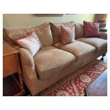 3 Cushion Fabric Sofa -  7’W - will need cleaning