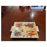 Serving Tray and Stand -  19” x 13”