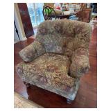 Button Back Fabric Chair - will need cleaning