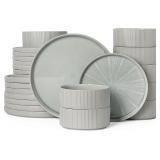Dinnerware Sets for 8, Ceramic Plates and Bowls Se