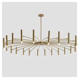 KCO Lighting Mid Century Modern Gold Sputnik Chand
