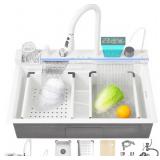 33.5 inch White Smart Digital Display Waterfall Si