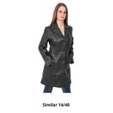 A1 FASHION GOODS Ladies Trench 3/4 Length Real Lea