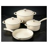 QuliMetal Nonstick Enameled Cast Iron Cookware Set