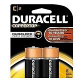 Duracell Coppertop C Alkaline Batteries 1.5 Volt 2