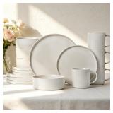 MONITO Ceramic Dinnerware 16 Pieces Dinner Set,Pla