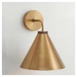 Retro Industrial Metal Cone Sconce Light - Vintage