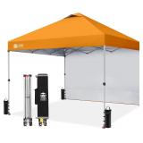 CROWN SHADES 10x10 Pop Up Canopy with 1 Side Wall-