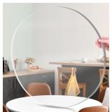 Art3d 2Pcs 1/8' Round Clear Acrylic Sheets, 20 Inc