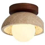 Mid Century Modern Hallway Ceiling Light White Mil