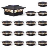 Solar Post Cap Lights Outdoor 16pack, Waterproof S