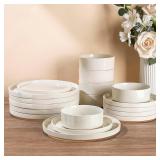 AmorArc Ceramic Dinnerware Set for 6 | Speckled St