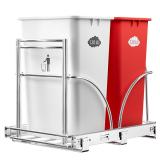 Dual Under Sink Trash Can Heavy Duty Pull Out Tras