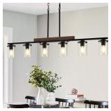 47.2' Kitchen Pendant Lights, 6-Light Dining Room