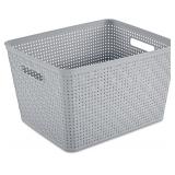 Sterilite 14x11.5x8.5 Inch Rectangular Weave Patte