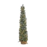 Nearly Natural 4 Foot Pine In A Burlap Base With 7