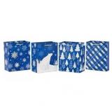 Hallmark 9' Medium Holiday Gift Bag Bundle - 4.0 e