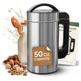 Automatic Nut Milk Maker 50Oz - No Spills, No Fuss