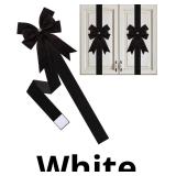 6 Pieces Cabinet Bows Large Black Velvet Ribbons C