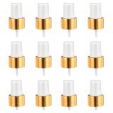 uxcell 12 Pcs Gold White Spray Top, 24/410 Fine Mi