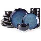 LERATIO Ceramic Dinnerware Sets for 8,Stoneware Pl