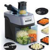 BLEOU 5-in-1 Electric Vegetable Chopper, 330LBS/H
