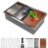 SANYCASA 30 Inch Undermount Kitchen Sink Superior