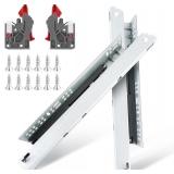 6 Pair of 20 Inch Soft Close Undermount Bottom Mou