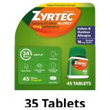 Zyrtec 24 Hour Allergy Relief Tablets, Indoor & Ou