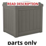 Suncast Outdoor Storage Box - 22 Gallon Stone Gray
