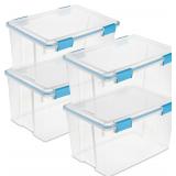 Sterilite 4-Pack 54 Quart Gasket Box, Home Storage