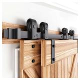 EaseLife 8 FT Bypass Double Sliding Barn Door Hard