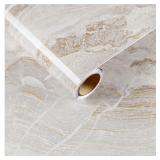 CRE8TIVE 36'x354' Wide Beige Gold Marble Contact P