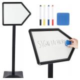 Lincia 1 Set 47' Black Directional Arrow Sign Stan