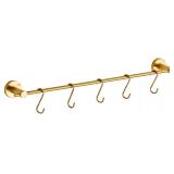 22 Inch Kitchen Utensil Hanger with 5 Hooks,Stainl