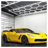 Updated Bigger Size Hexagon LED Garage Light: 1080