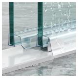 Sliding Shower Door Bottom Seal, 2 PCS 3/8' x 36'