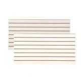 4ft x 2ft Horizontal White Slatwall Panels Easy Or