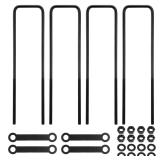 20' Square Curved U Bolt Kits, Heavy Duty Steel Sq