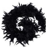 GORGECRAFT 82.6 Inch Long Fluffy Boa Chandelle Tur