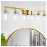 6 Light Gold Bathroom Vanity Light,Bathroom Light